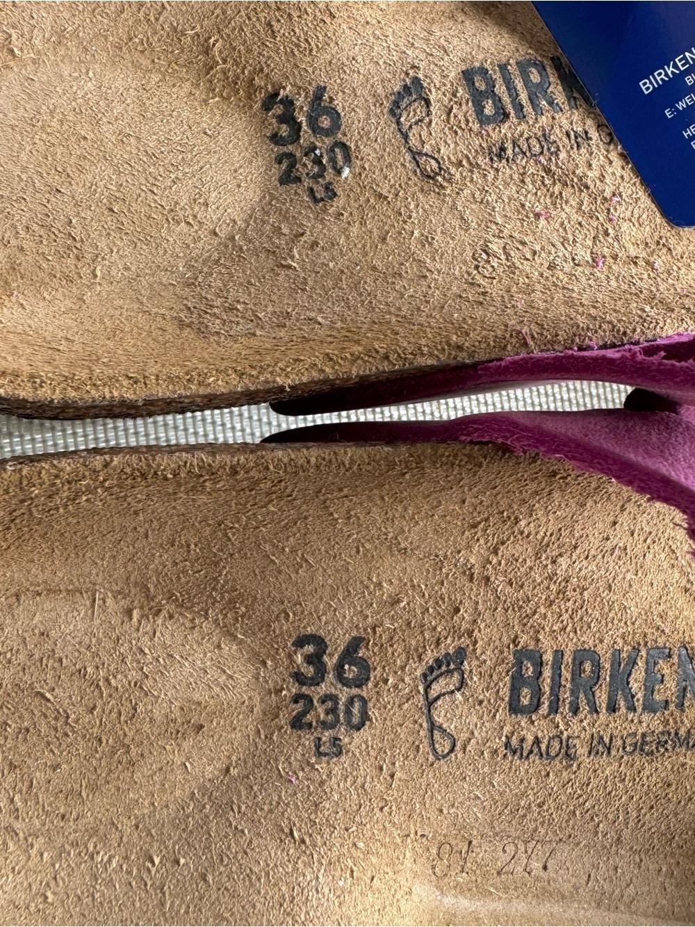 🆕 Birkenstock Franca Braided Fuchsia Oiled Leather Sandal Slides - Picture 9 of 9